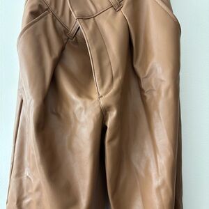 Abercrombie & Fitch Camel Leather Pants